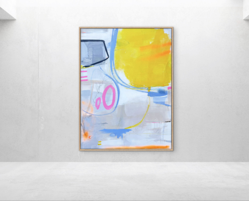 No Expectations 2.0 – Acryl, Ölpastel, Spraypaint auf Leinwand, 160 × 120 cm, 2025, Susanne Herbold